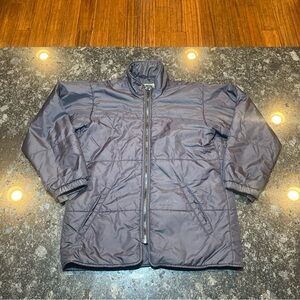 LL Bean Puffer Jacket Youth Boys Large 14-16 Black Full Zip Lightweight